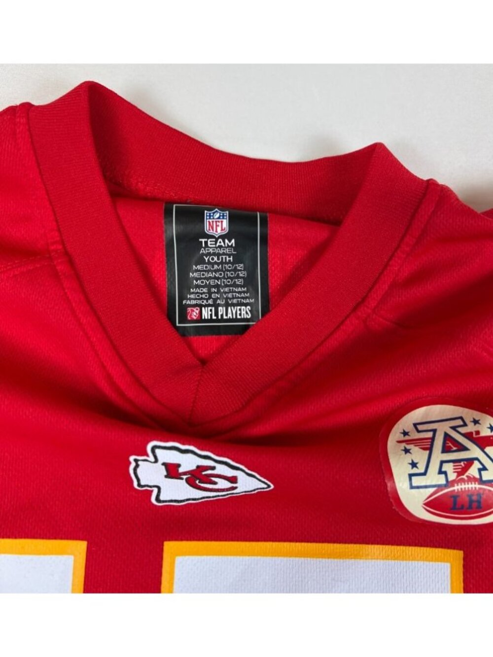 Patrick Mahomes Kansas City Chiefs Youth Medium 10/12 Red NFL Jersey - Picture 3 of 8